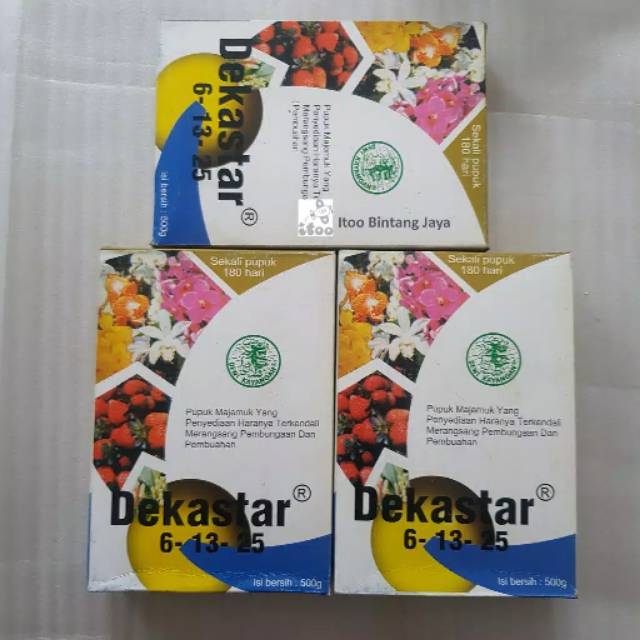 pupuk Dekastar 6-13-25 500 Gram,  Pupuk Anggrek dan Pupuk bunga