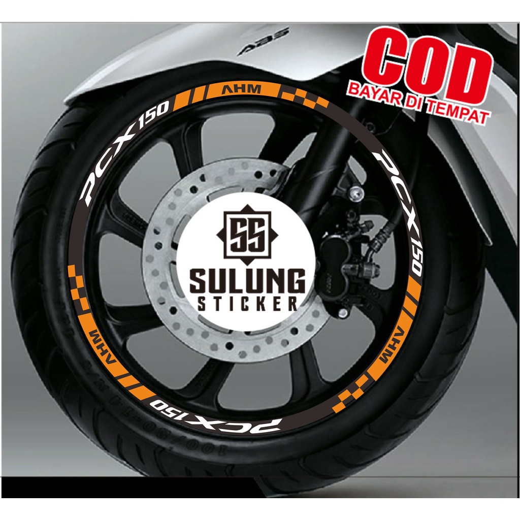 Stiker Lis Velg Motor Honda PCX 150 Cutting Sticker List Pelk Terlaris Termurah