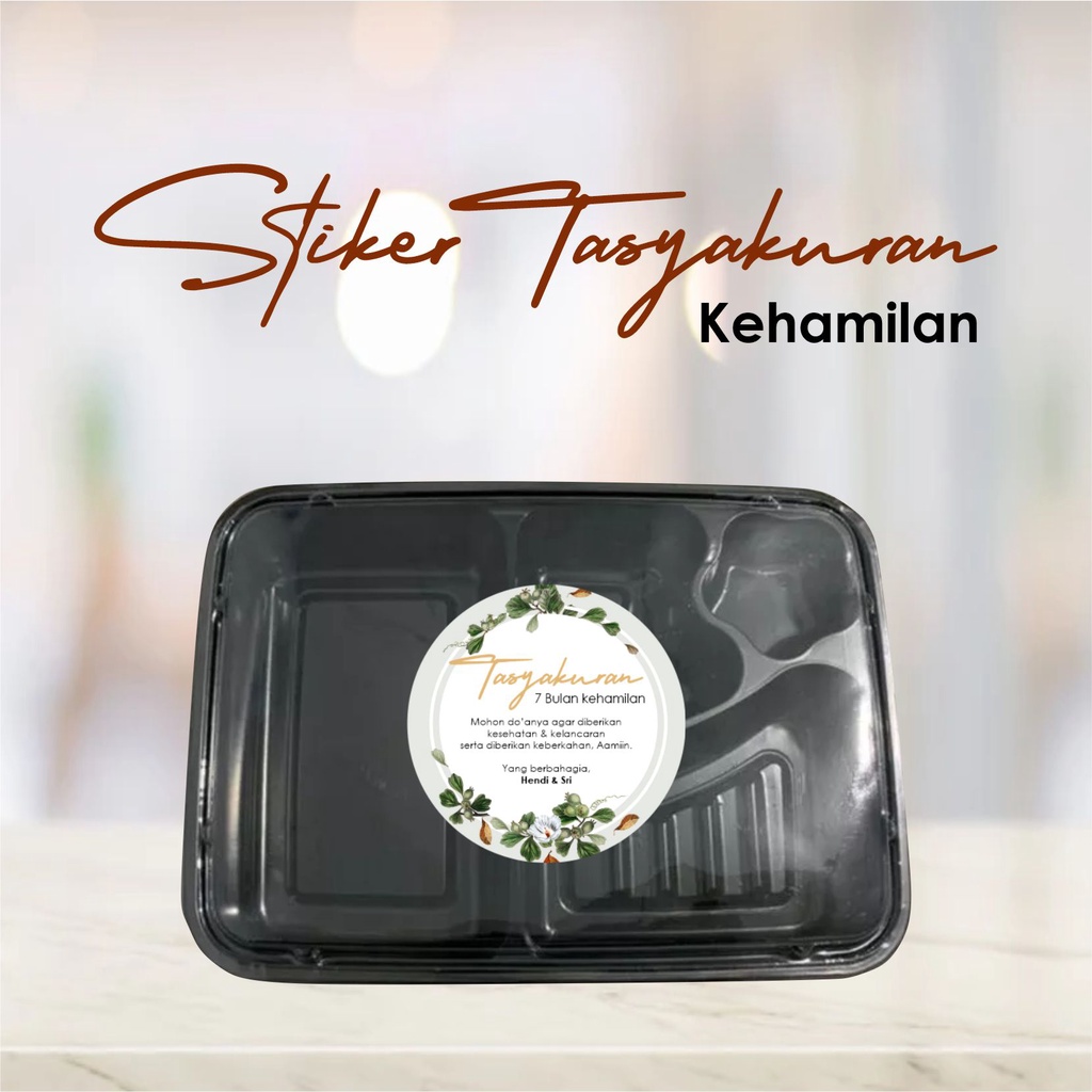 

Stiker Label Bulat Syukuran Tasyakuran Kehamilan