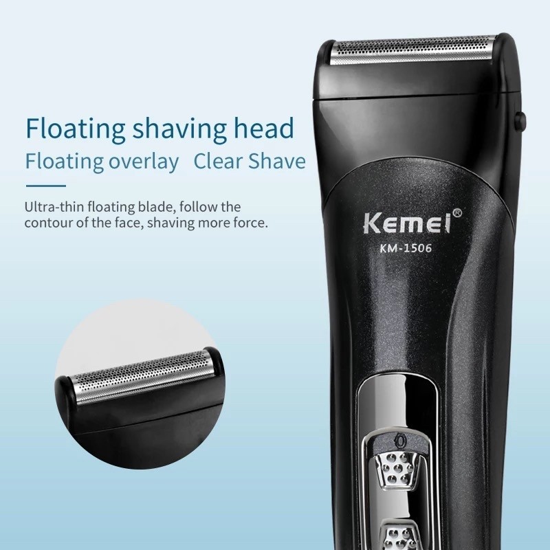 Kemei KM 1506 Alat Cukur Rambut 3 in 1 Cukuran Kumis Jenggot Hair Clipper Professional Kemei KM-1506