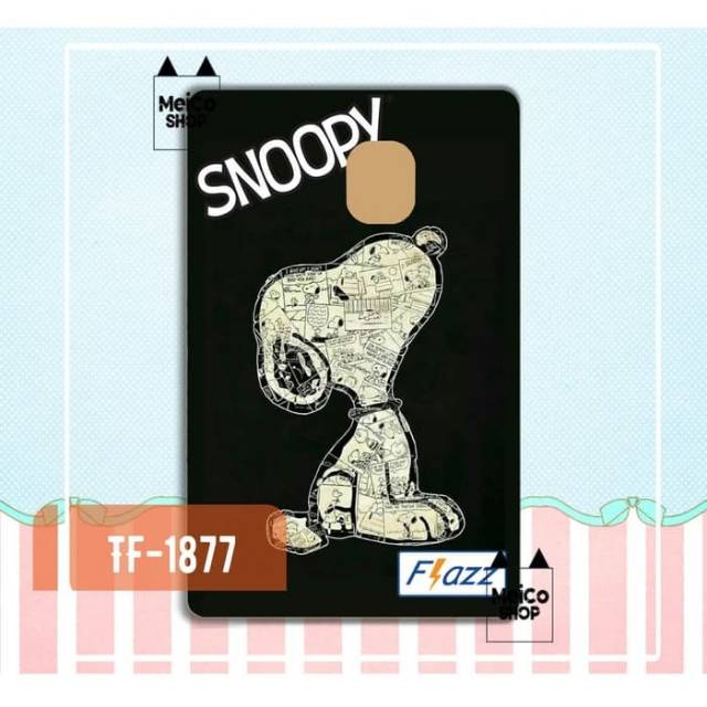 

[TF-1877] Sticker Flazz BCA Meico - Snoopy