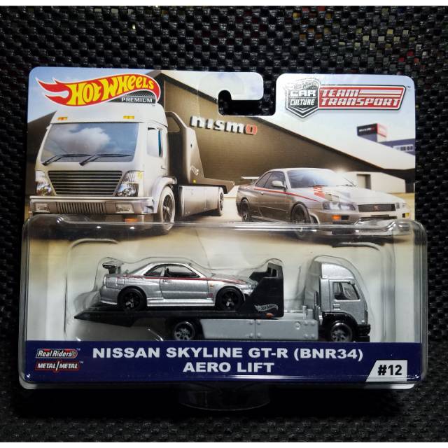 Hot wheels Team Transport Nissan Skyline GTR BNR34 R34 Aero Lift