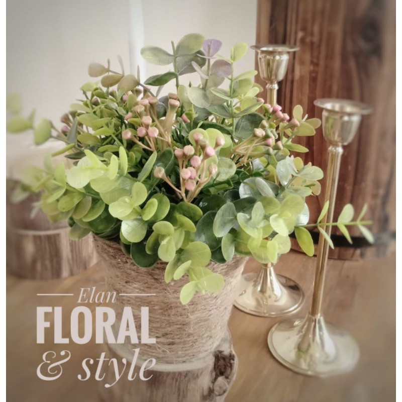 Rangkaian Daun Rustic Bulat / Daun Rustic / Rangkaian Rustic