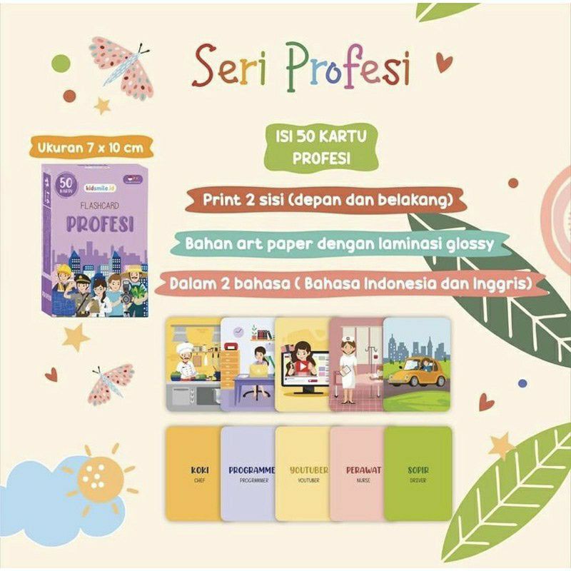 Mainan Edukasi anak Flash Card kartu pintar kartu belajar flashcard