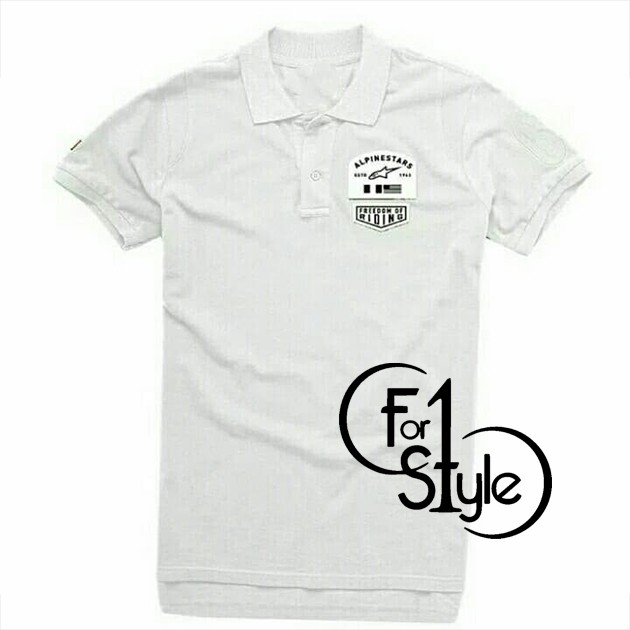 KAOS KERAH-POLO SHIRT ALPINESTAR - KAOS MURAH