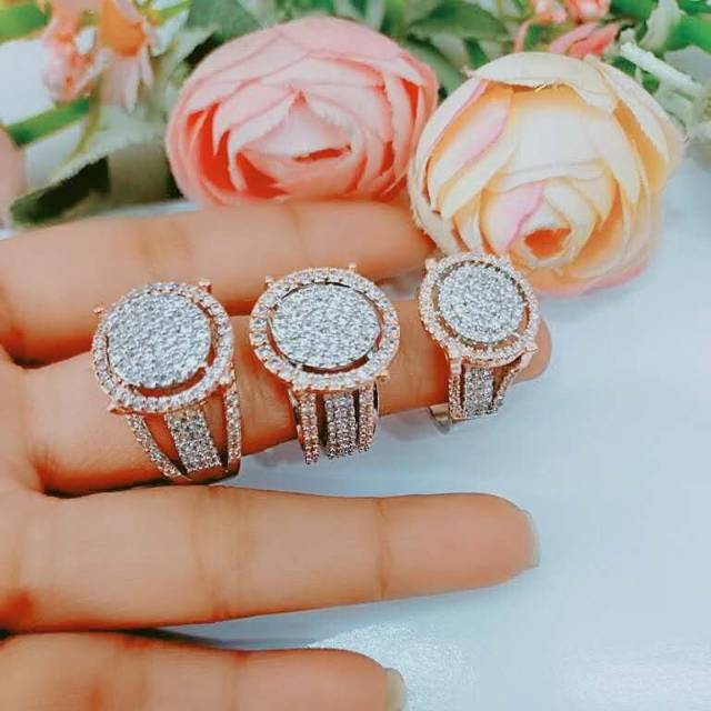 Cincin kombinasi full mata B037-039