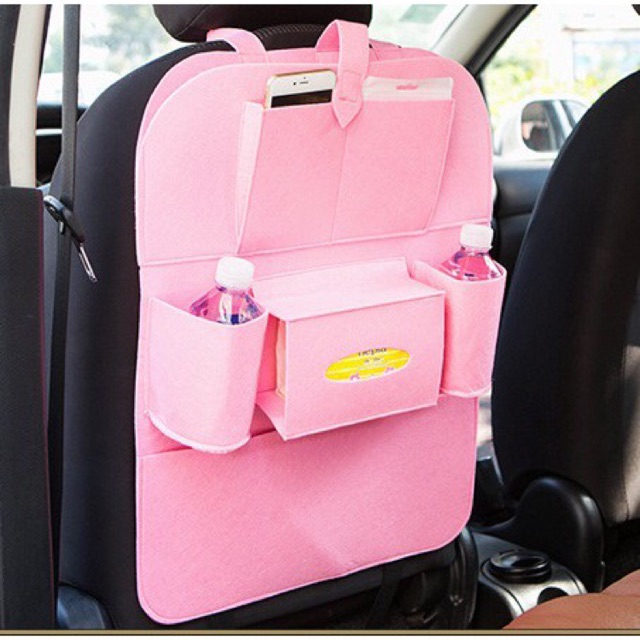 Car seat organizer Tas Multi fungsi Penyimpanan Buku Tissue Minuman di belakang jok Mobil