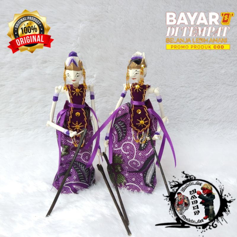 Wayang Golek Miniatur Rama Dan Sinta Couple (2 Golek)