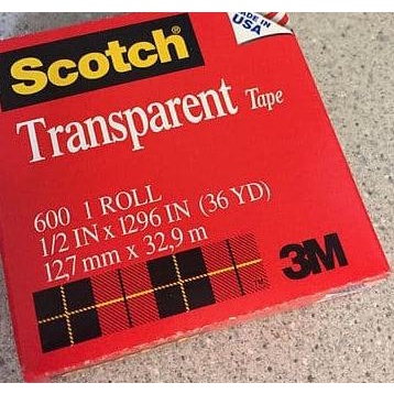 

▼ Tape - Scotch - Transparent Tape 600 (1/2"x36Y) ⅍