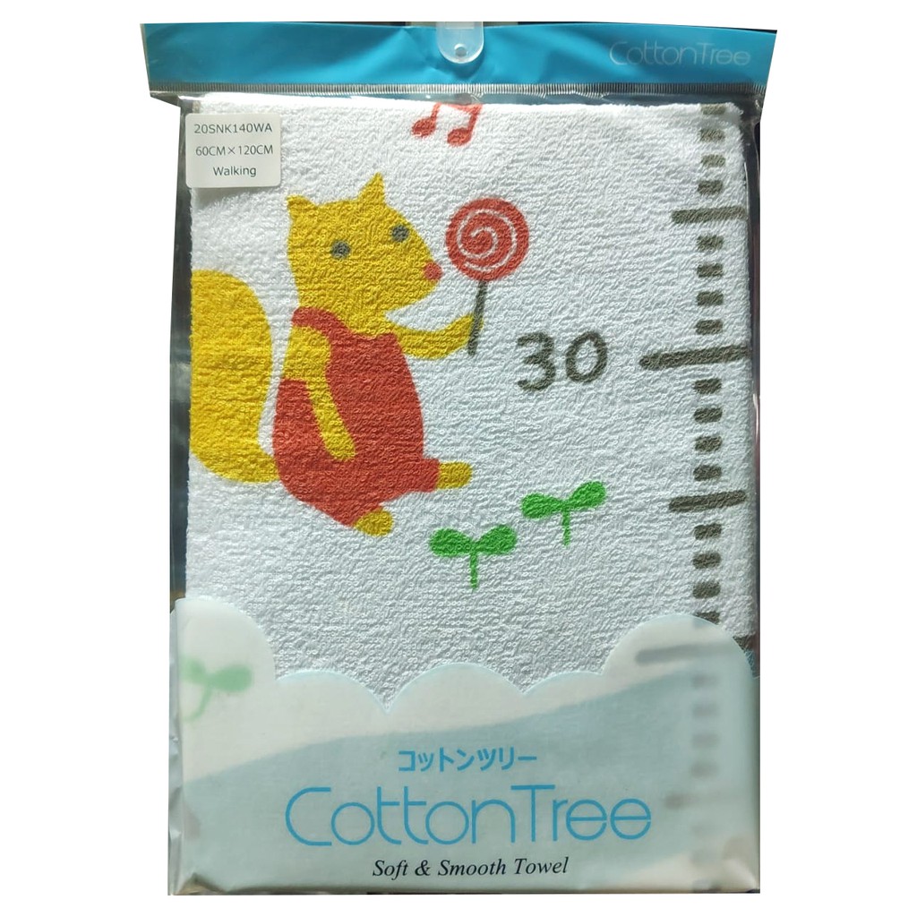 Handuk Bayi Cotton Tree Handuk Jepang 60x120cm Perlengkapan Mandi Bayi