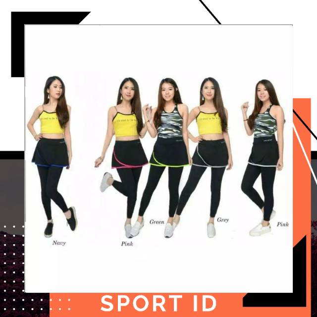 CELANA LEGGING LEGING ROK SENAM OLAHRAGA WANITA TRAINING MUSLIMAH/LEGING ROK CELANA IMPORT
