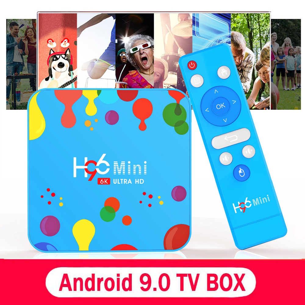Gratis ongkir Android-Box h96 Mini free Italy Subscription box tv Quad-Core H96mini 6K Allwinner H6