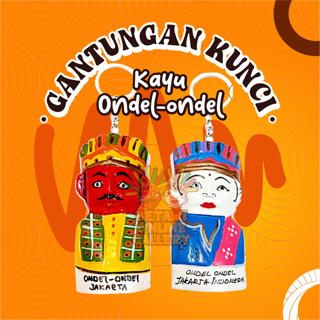 Gantungan Kunci Ondel Ondel [SATUAN]