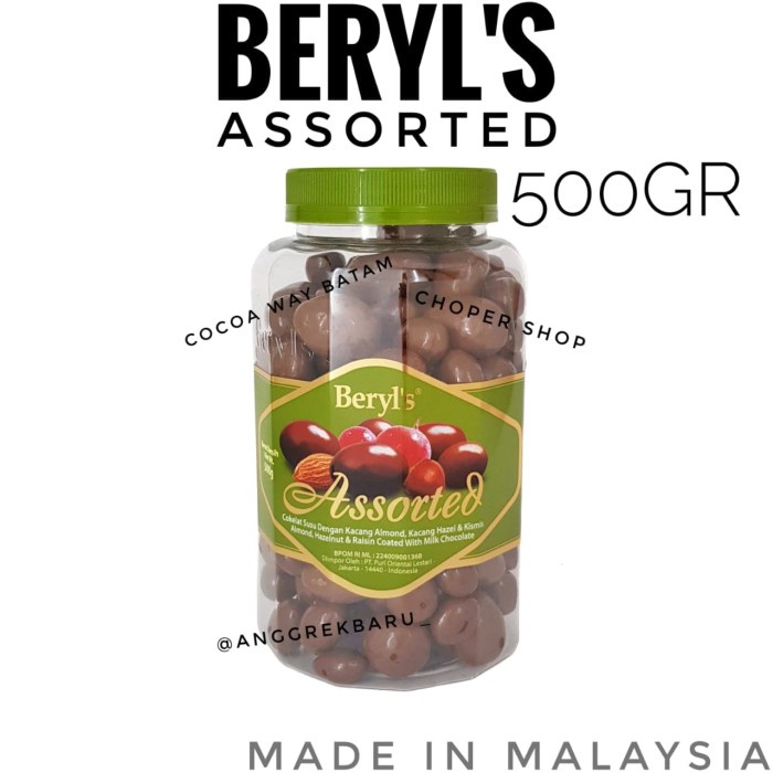 

Beryl'S Assortment Chocolate Jar 500Gr.