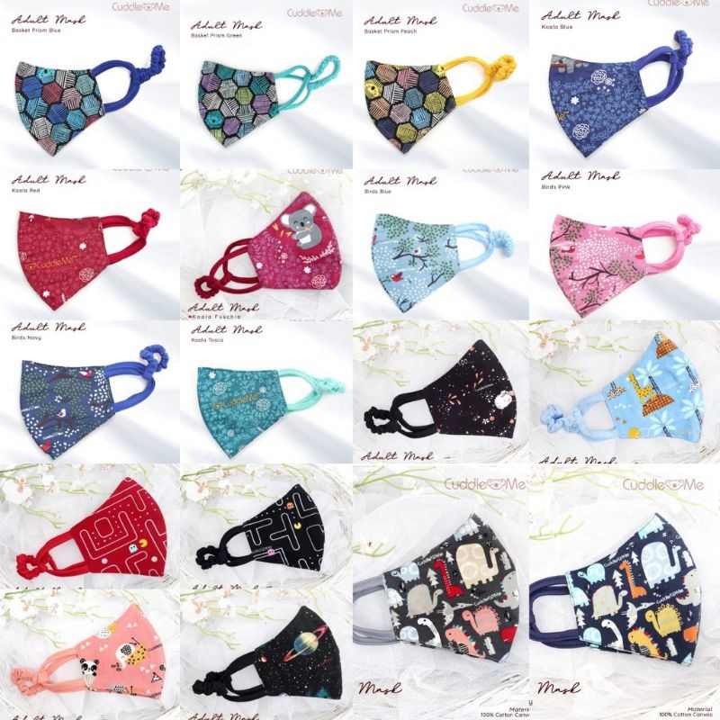 Masker Cuddle Me Cuddleme Motif BARU