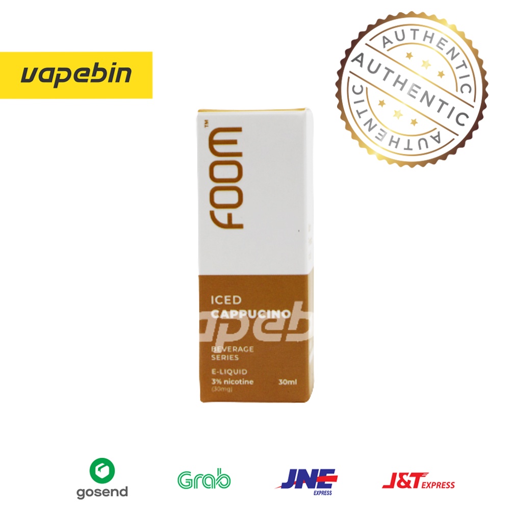 LIQUID FOOM ICED CAPPUCINO SALT NIC - FOOM BEVERAGE SERIES - 30ML