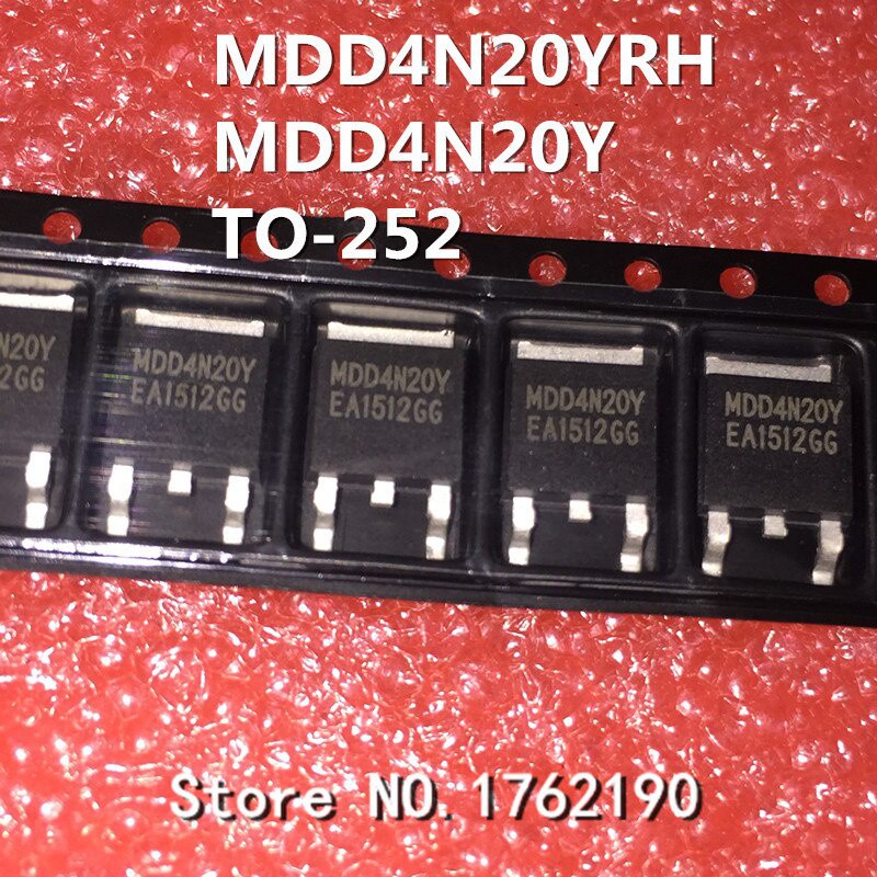 10pcs Ic MDD4N20YRH MDD4N20Y TO-252 MOS 4A 200V