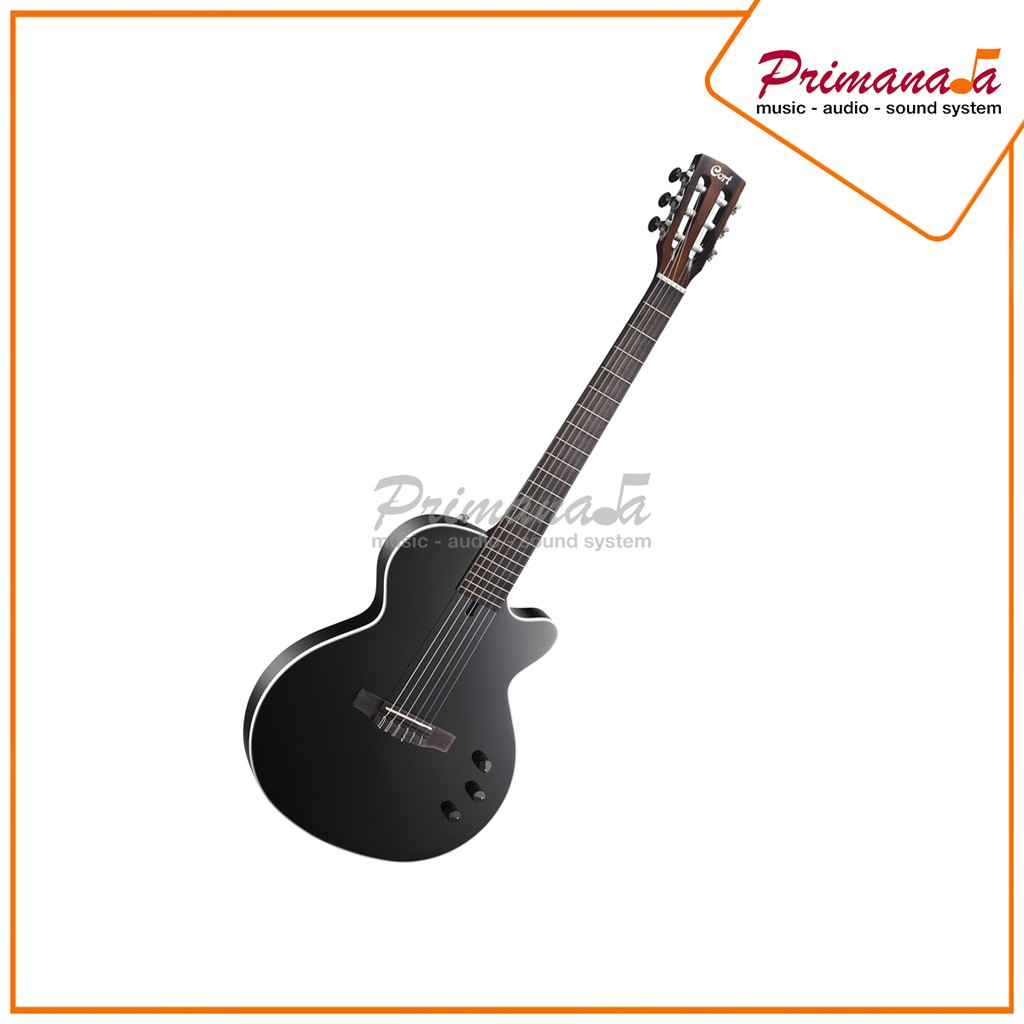 Cort Sunset NY BK Black / Gitar Cort Sunset NY Hitam / Sunset NY / Gitar Akustik Elektrik Nylon