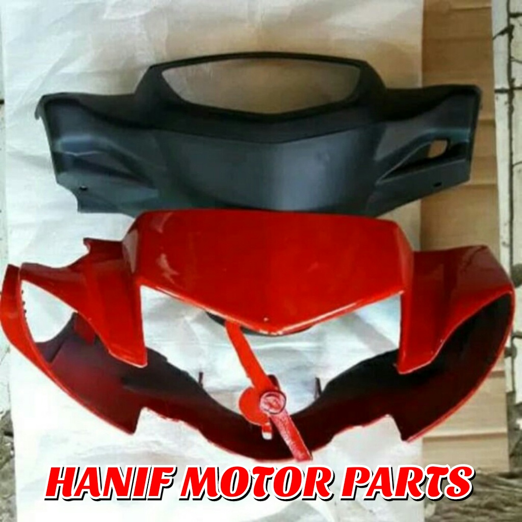 BATOK KEPALA DEPAN BELAKANG YAMAHA VEGA R NEW WARNA MERAH / BATOK DEPAN BELAKANG VEGA R NEW WARNA ME