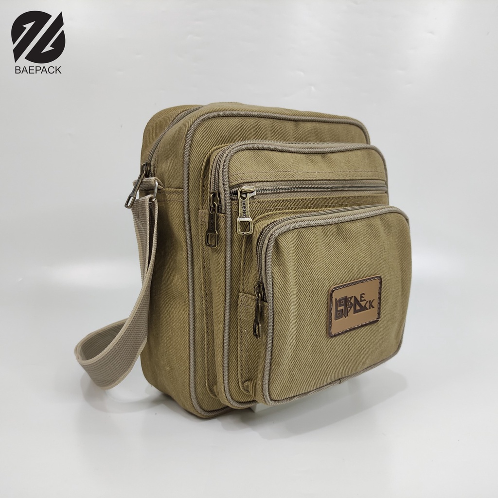 Tas Selempang Volker Khaki Baepack / Tas Selempang Pria dan Wanita