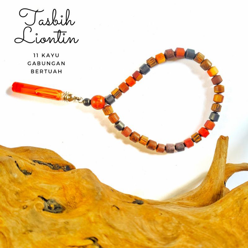 TASBIH TABUNG LIONTIN 11 KAYU BERTUAH ALl VARIAN MISIK