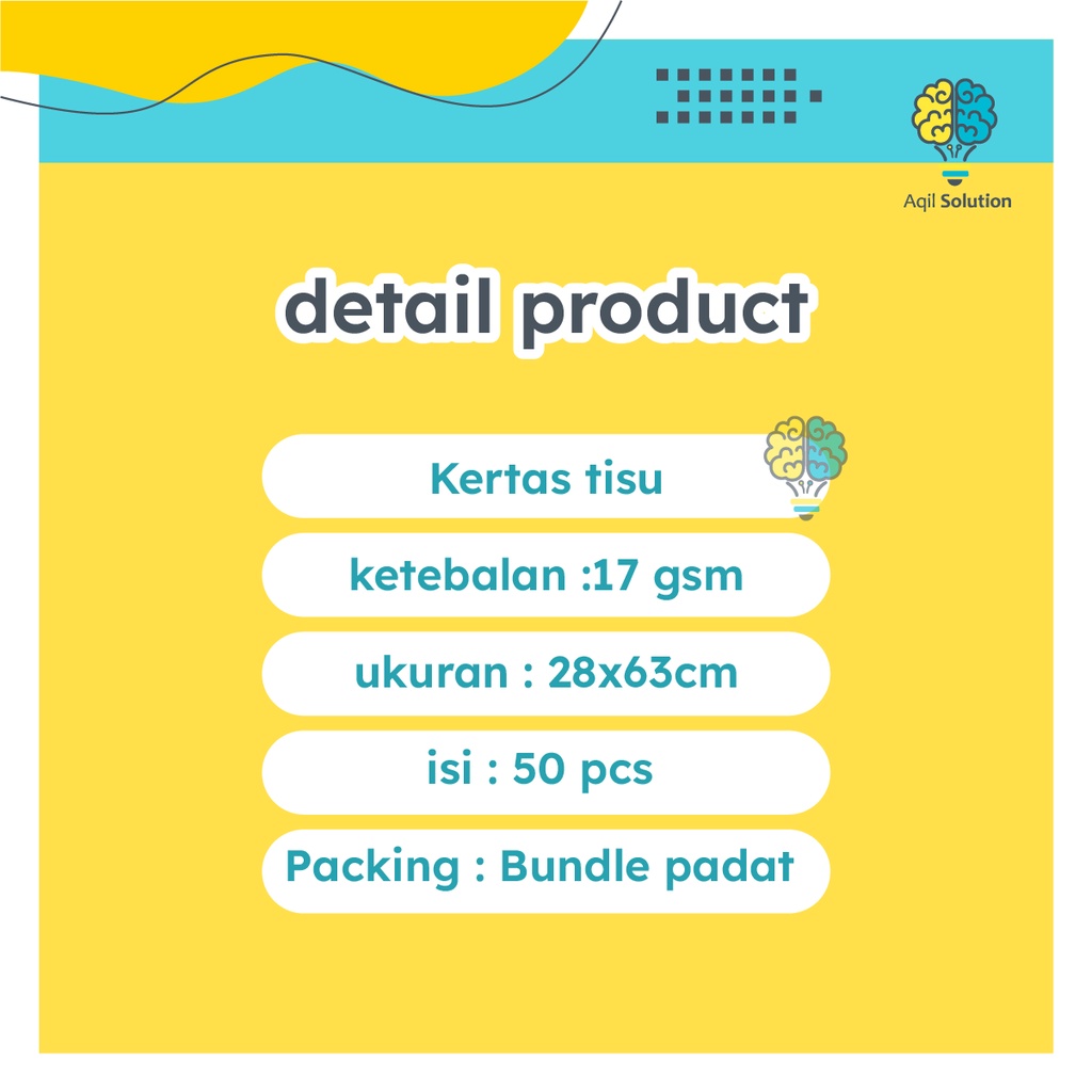 (28x63cm= 50lbr) Kertas Tisu 17gsm/Kertas Packing Hampers/ kertas sepatu, tas Bungkus baju dll