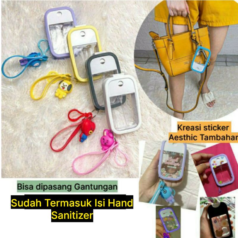 Botol Hand sanitizer parfume card kartu kotak pocket saku gantungan Dettol berbagai sanitizer