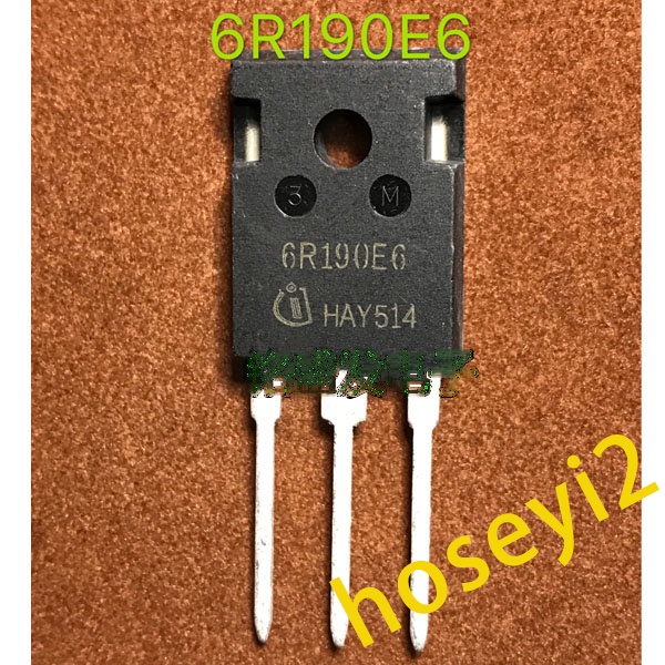 5pcs 6R190E6 IPW60R190E6 TO-247 MOS Field Effect Pipa N Groove 20.2A / 650V