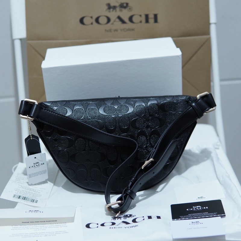 WAISTBAG WANITA COACH EMBOSED ORIGINAL 100%