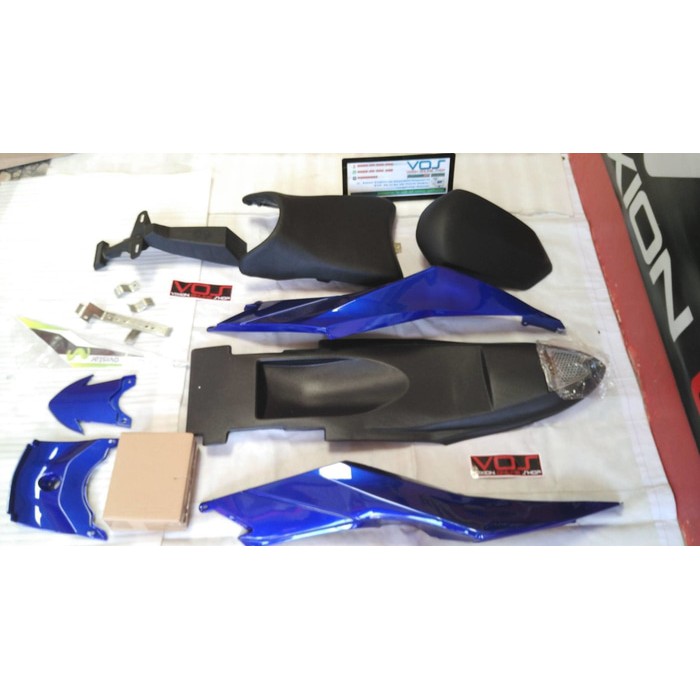 BODY BELAKANG MODEL R25 NEW VIXION BAHAN PLASTIK ABS BIRU