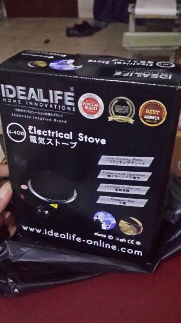 Idealife Il-401s Kompor Listrik 1 Tungku Il 401s Alat Masak Elektrik Kecil Electric Stove Mini Dapur