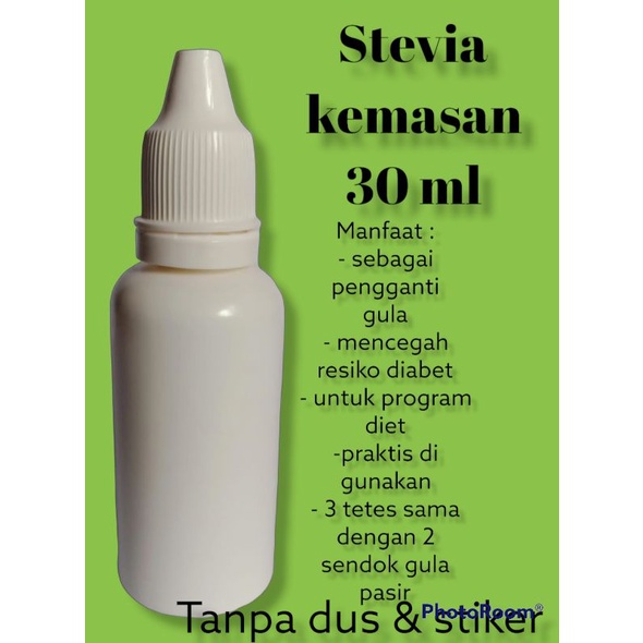 

Stevia kemasan 30ml tanpa dus & stiker
