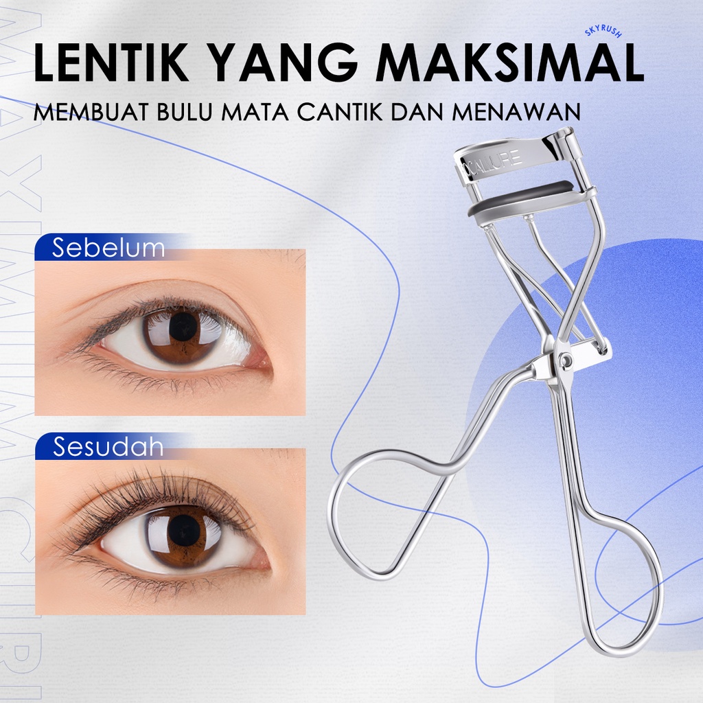 FOCALLURE #SkyRush Portable Eyelash Curler Lasting Curl Lengthen Sturdy Premium Steel Eyelash Curler