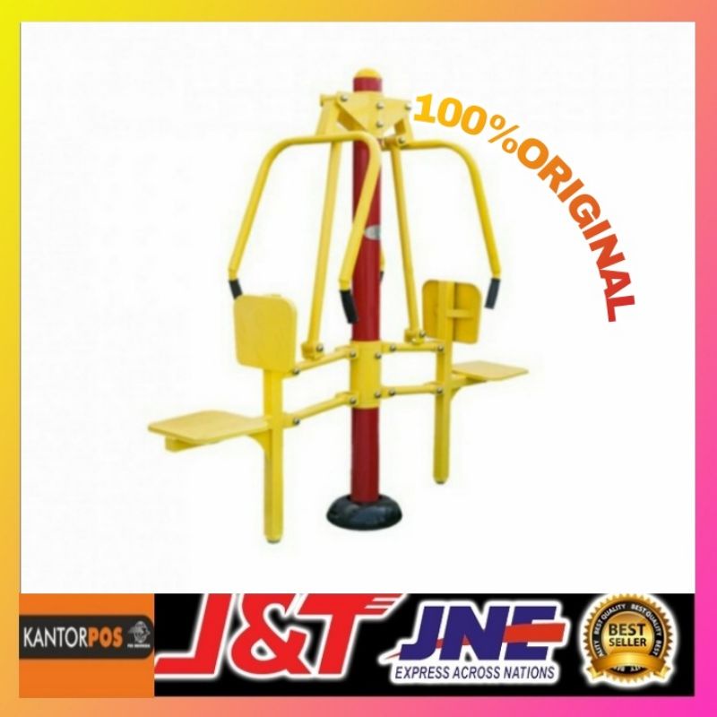 alat gym chest press 2 seat(original)alat olahraga-gym taman-outdoor