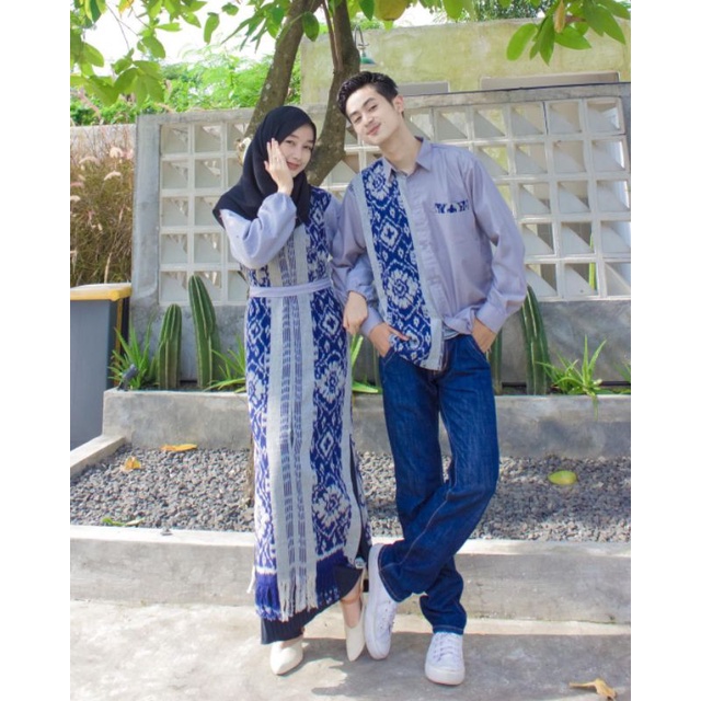 set couple tenun jepara - set baju tenun couple - baju couple tenun - set tenun couple - set etnik -