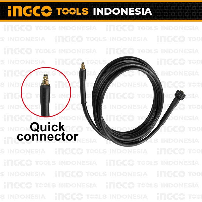 BAYAR DITEMPAT Pressure Hose 5M Quick Connector Ingco Ahph5028 - Selang Jet Cleaner MURAH