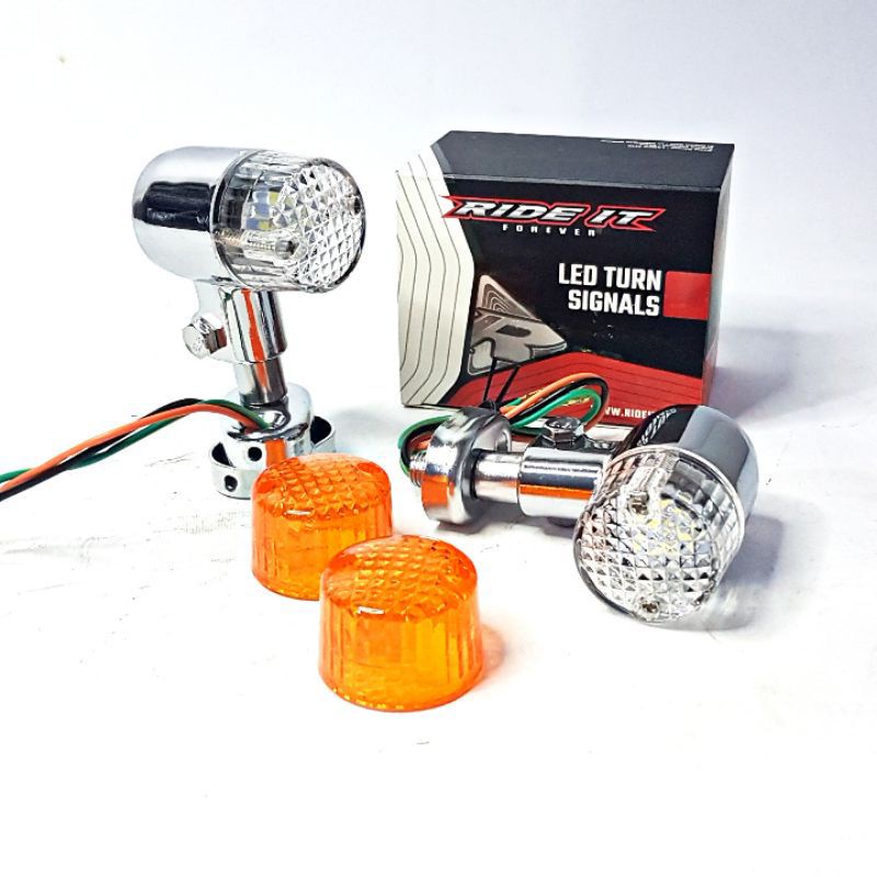 Lampu SEN Sein Bulat Palu LED Ride It Lampu Reteng Sen Riting Cb Palu Bulat Ride It Led