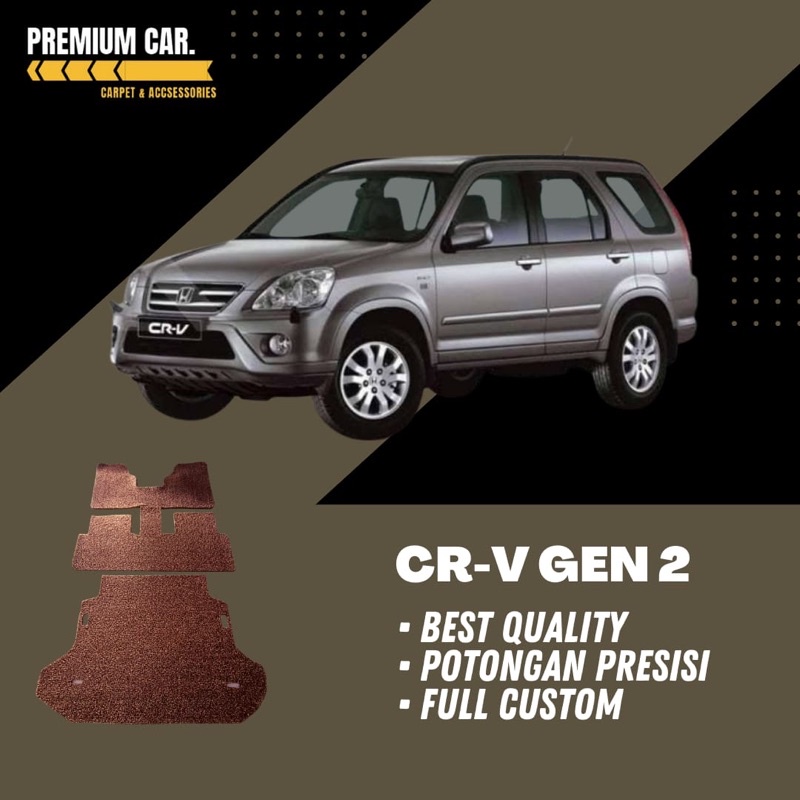 KARPET MOBIL HONA CRV GEN 2 BAHAN WARNA (PREMIUM)