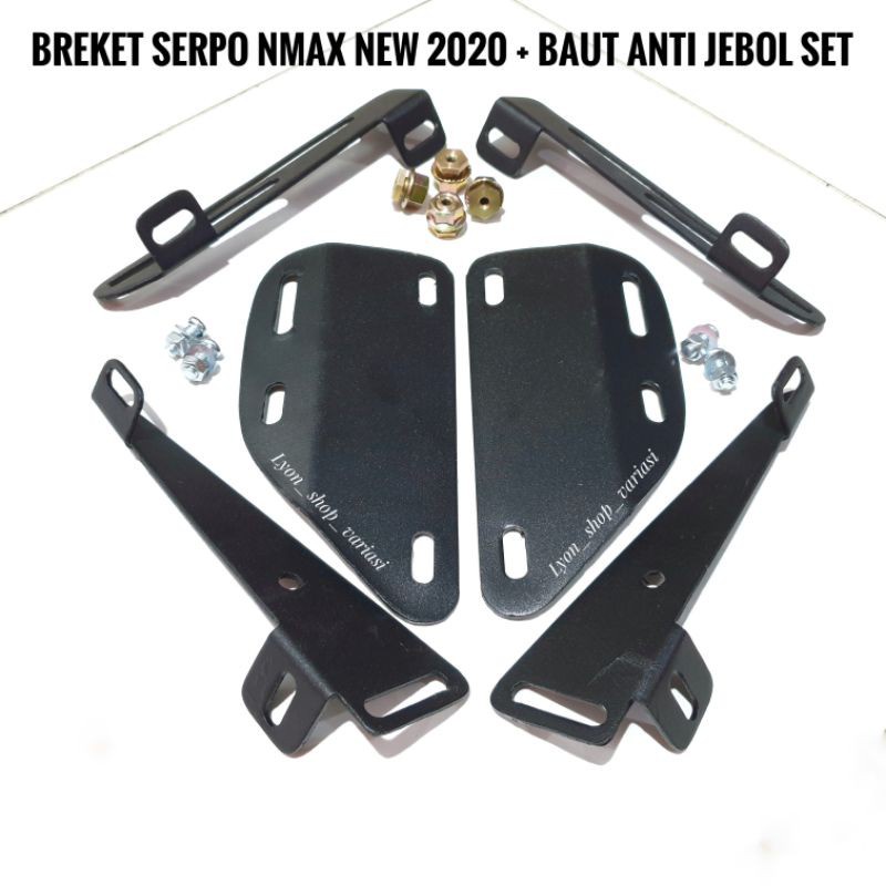 SERPO NEW NMAX 2020/BREKET SPION NEW NMAX2020 + BAUT ANTI JEBOL