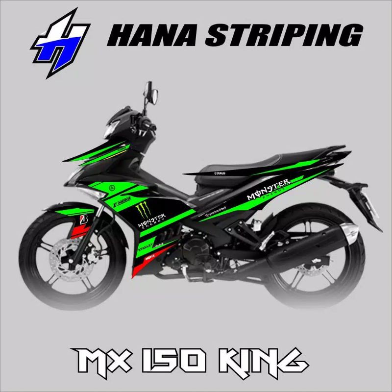 stiker striping motor Yamaha MX 150 KING/ Stiker Variasi Motor MX King