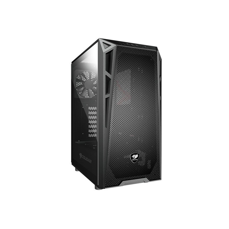 Cougar PC Case Turret Mesh Mid Tower Pro Cooling Compact Tempered Glass