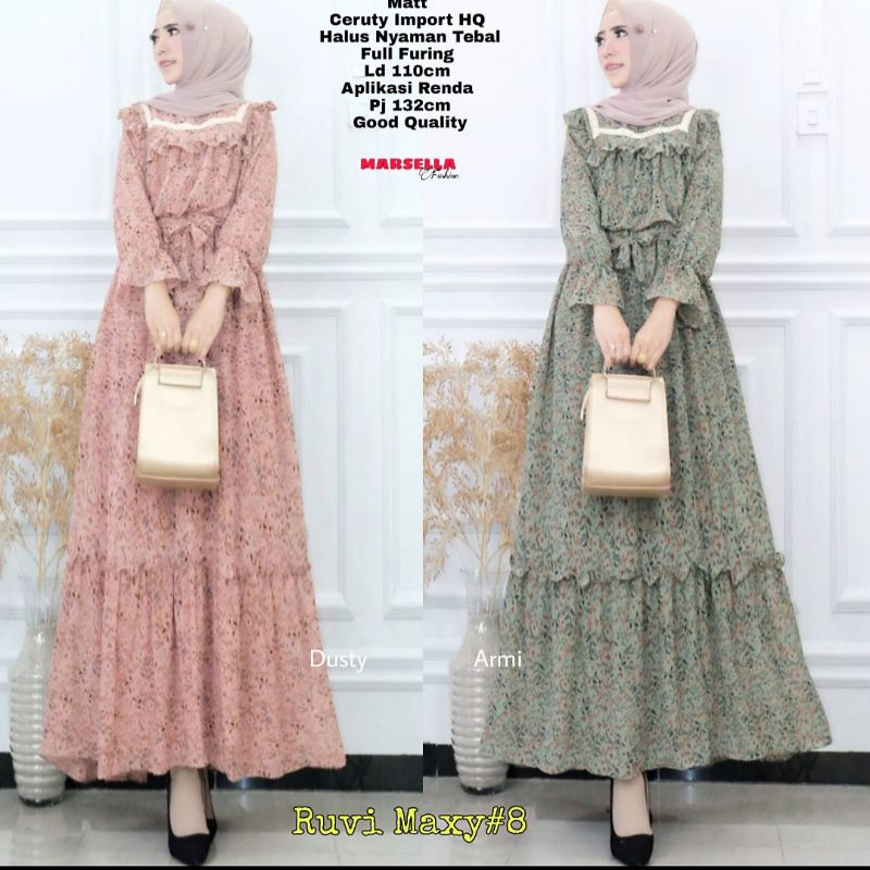 Gamis Wanita Marsella//Ruvi maxy