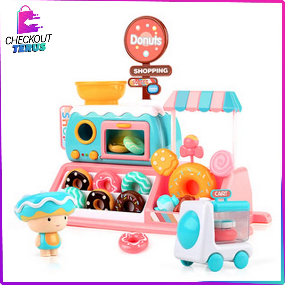 CT M29 Mainan Edukasi Anak Toko Donat 999-82 Mainan Dapur Anak Jualan Roti Donut bisa Untuk Hadiah Ultah