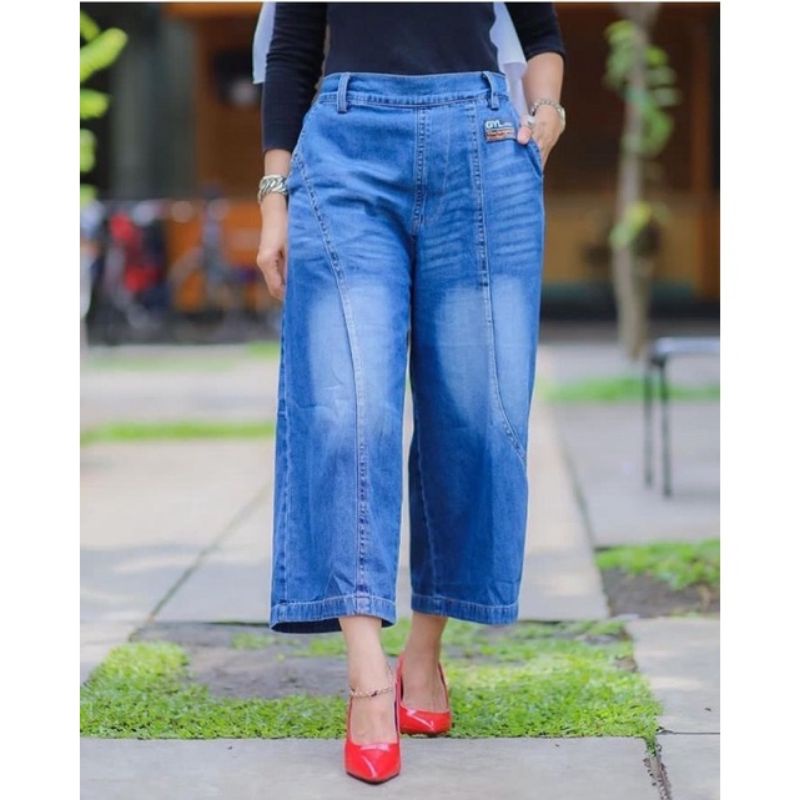 Ribbon Pants Jeans Celana Baggy Jeans