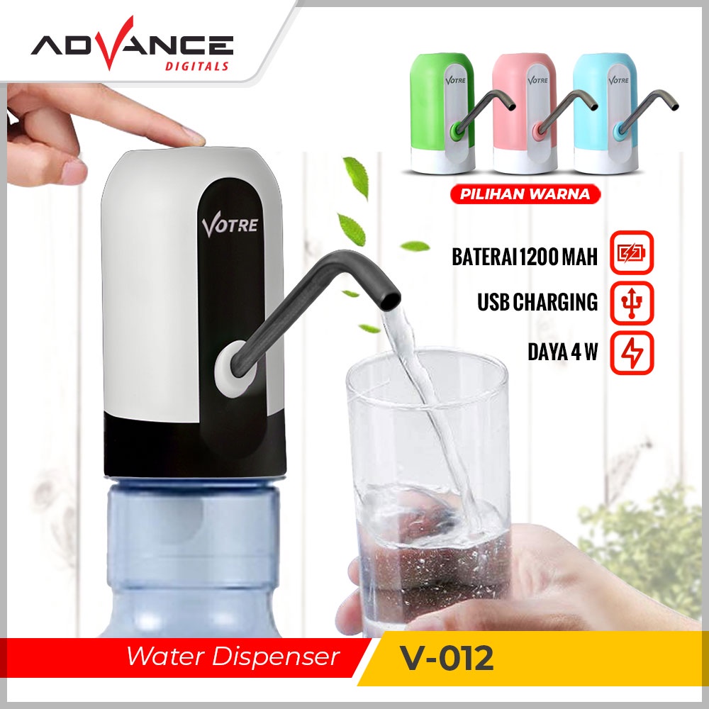 【Garansi 1 Tahun】Advance Pompa Air Dispenser Air Otomatis Dispenser Air Portabel V-012