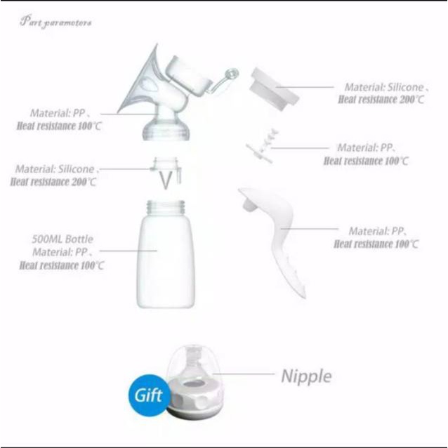 [ Bonus Dot ] Pompa ASI Manual Real Bubee Sondkoo Manual Breastpump n