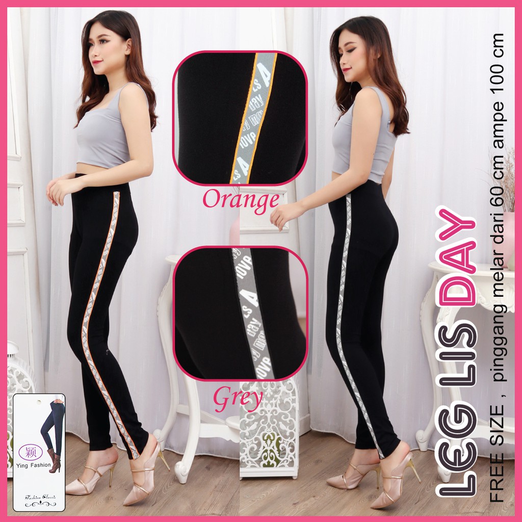 Koleksi Legging List Wanita / Legging Lis wanita import / Legging list jumbo wanita / legging fashion wanita / LEEGGING LIS SAMPING / LEGGING LIST SAMPING / legging panjang wanita