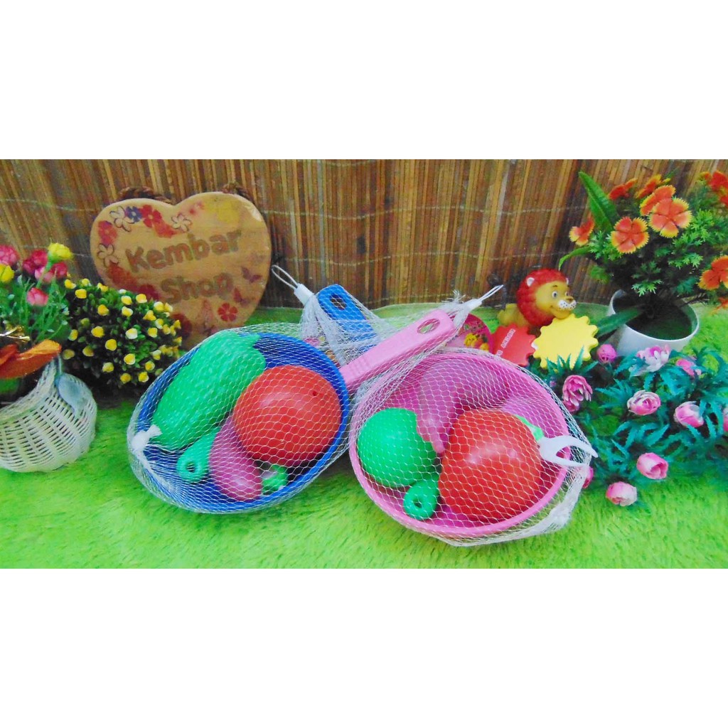 1606A Mainan Edukasi Edukatif Anak Wajan Teflon Besar Warna Random