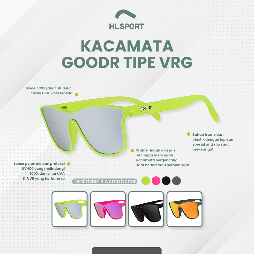 Kacamata GOODR VRG Running Sunglasses Polarized Murah All Color