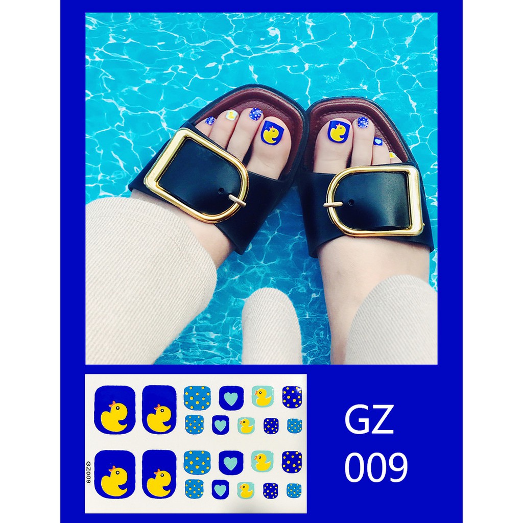 GZ Stiker Kuku Gambar Kartun 3D untuk Nail Art Hiasan Kuku Nail Sticker